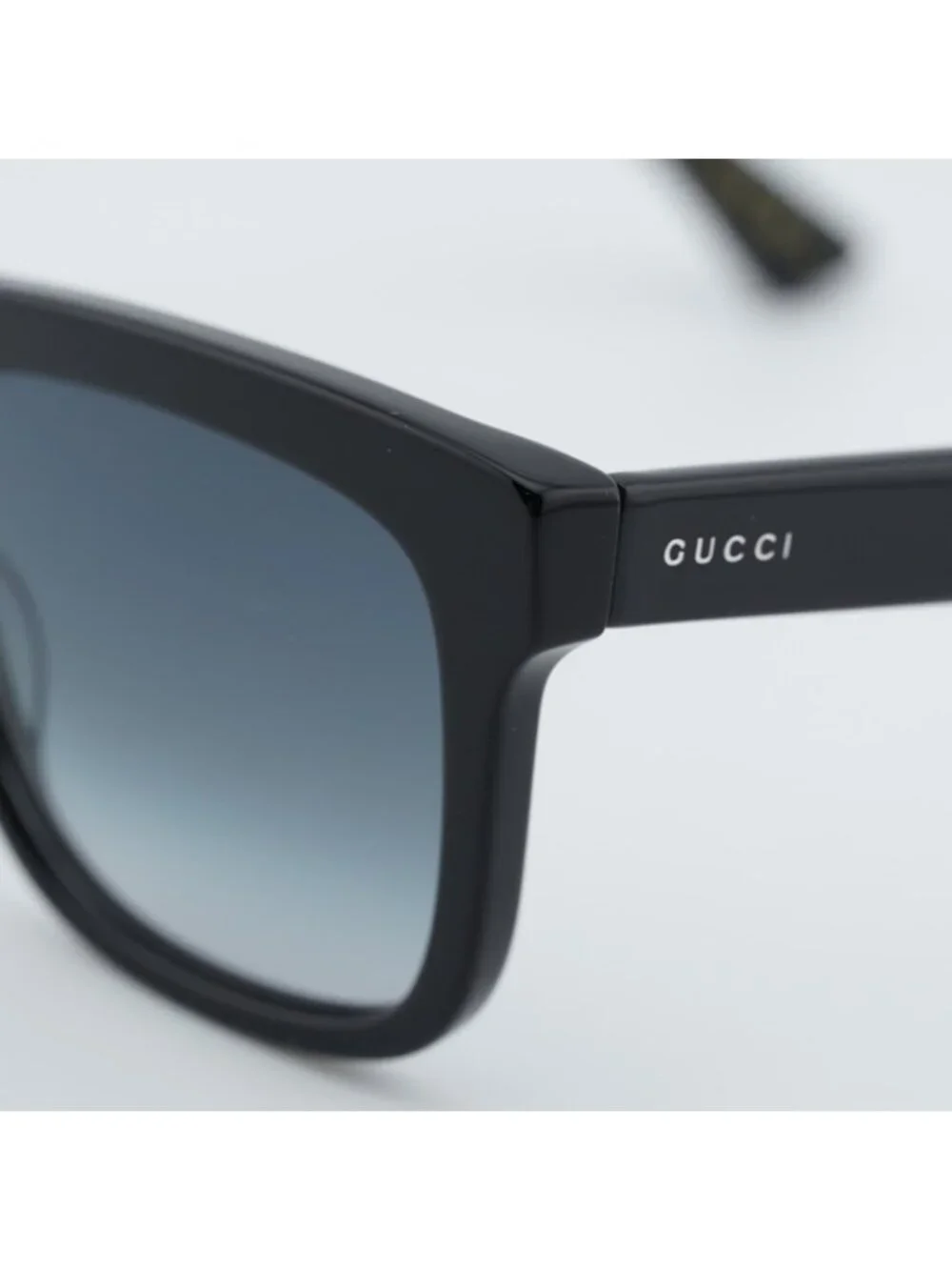Gucci GG0158SN 001 Men Sunglasses Black Square Frame, Grey Lenses